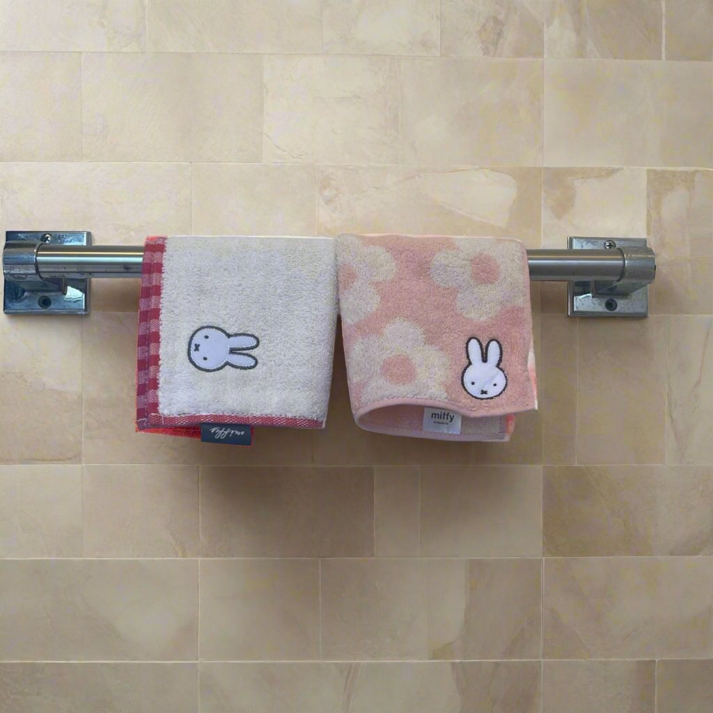 Miffy Embroidered Hand Towel, Gingham