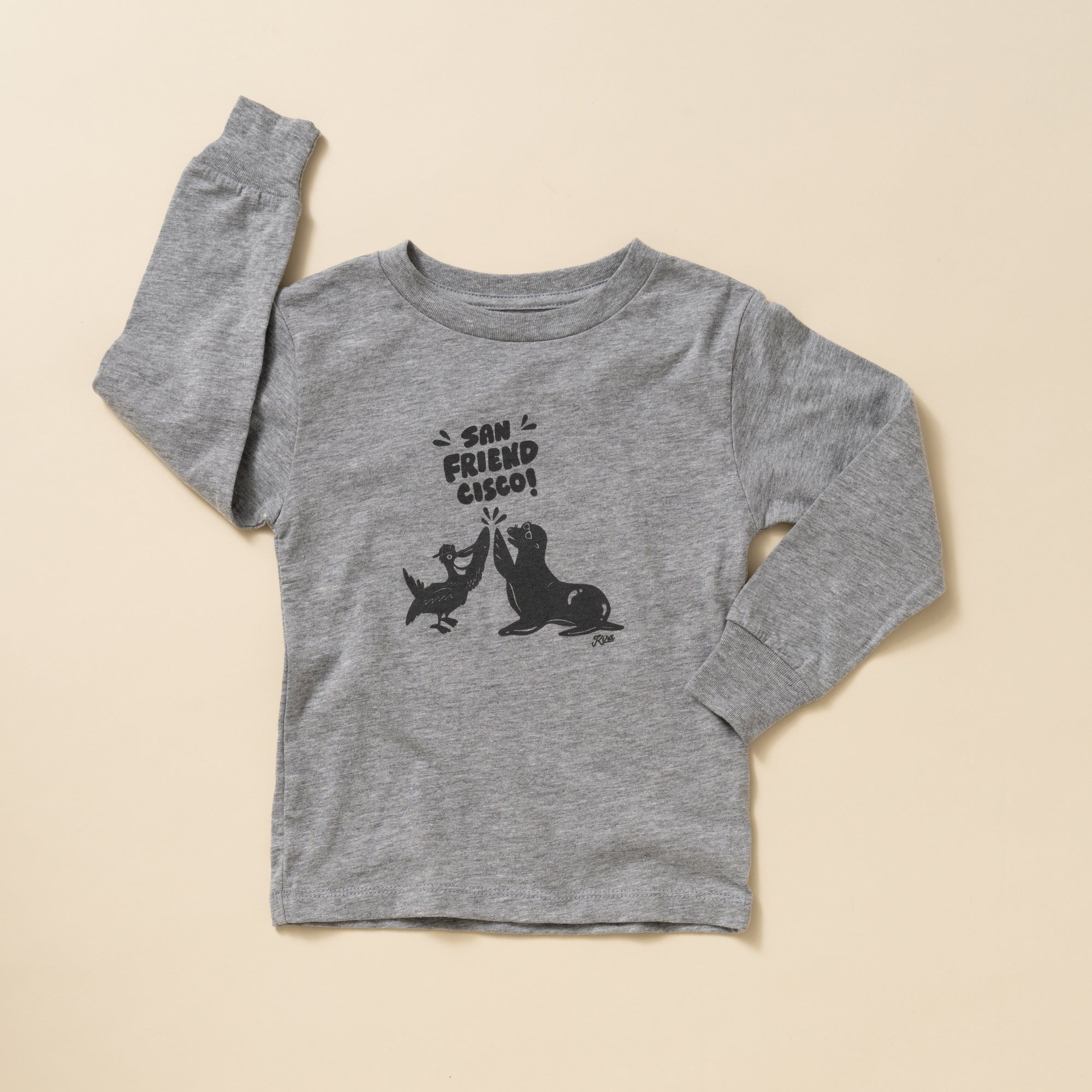 San Friendcisco Long Sleeve T- Shirt, Heather Grey