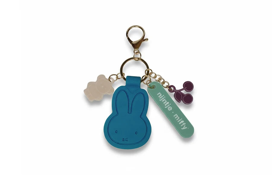 Miffy Bag Charm. Aquamarine