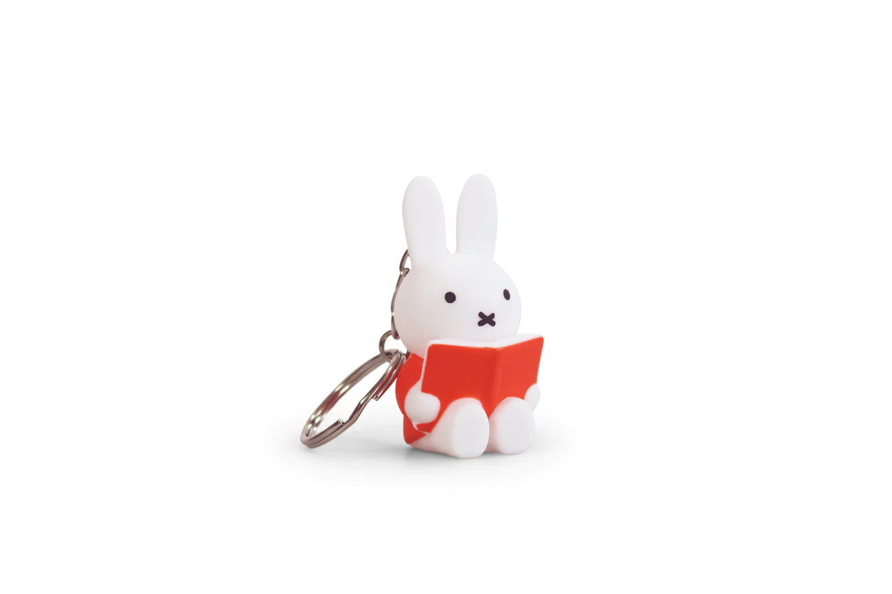 Miffy Reads Keychain, Red