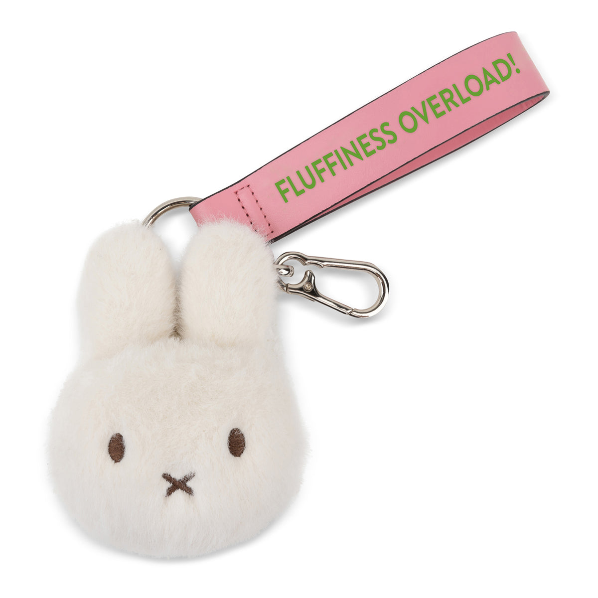 Miffy Fuzzy Keyring, White