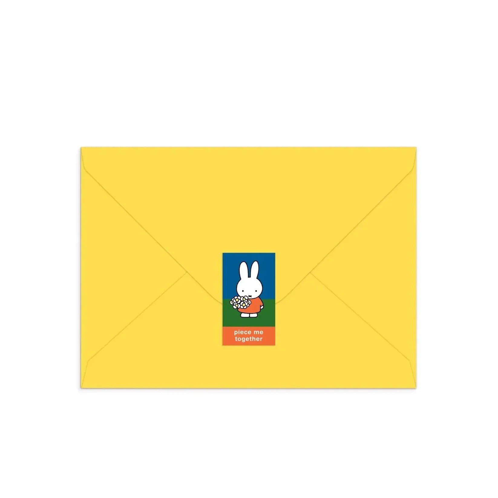 Miffy Greeting Card Puzzle, Miffy with Flowers