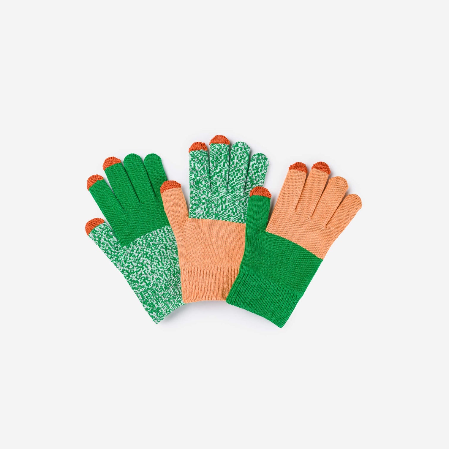 Pair and Spare Touchscreen Gloves, Kelly Peach