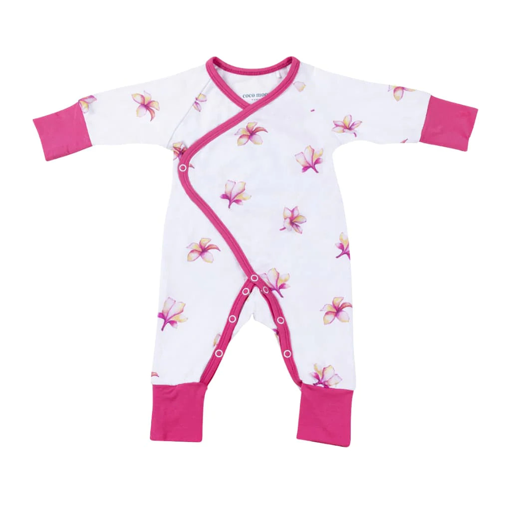 Newborn Coverall, Plumeria