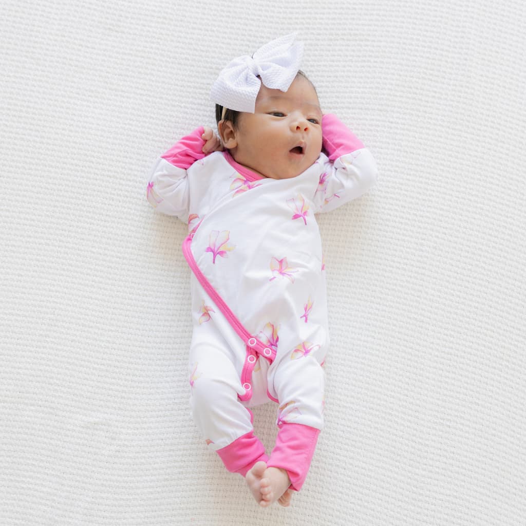 Newborn Coverall, Plumeria