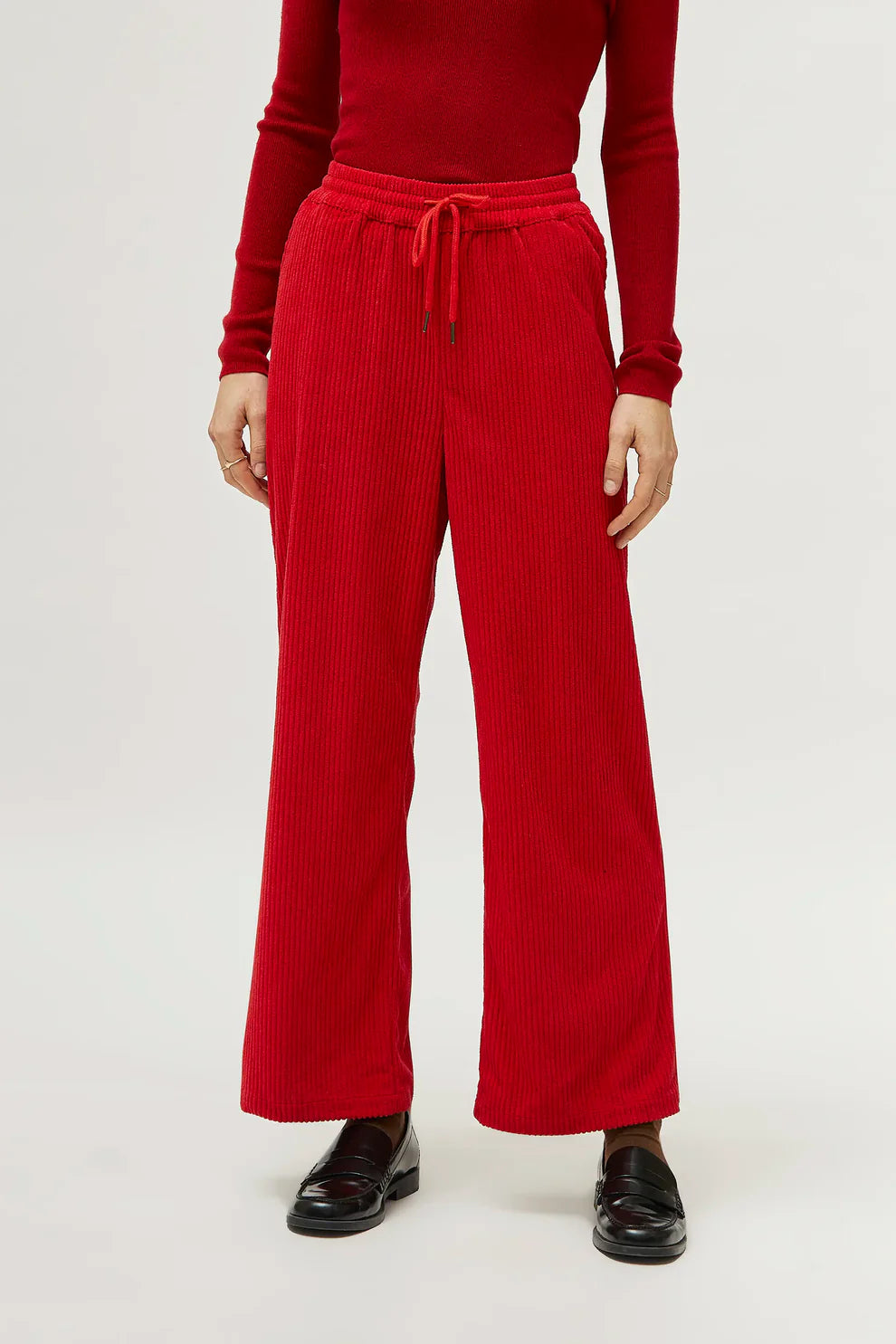 Red Drawstring Trousers