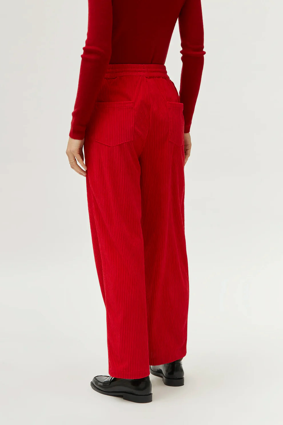 Red Drawstring Trousers