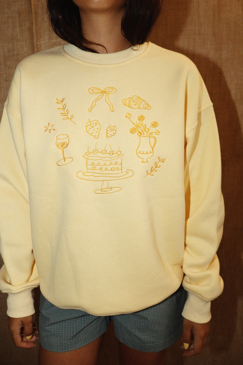 Birthday Girl Sweatshirt, Butter