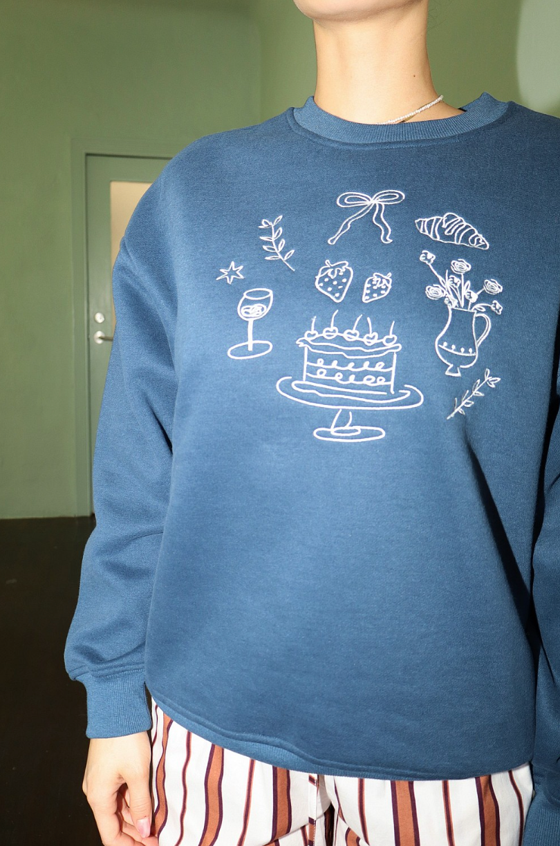 Birthday Girl Sweatshirt, Denim