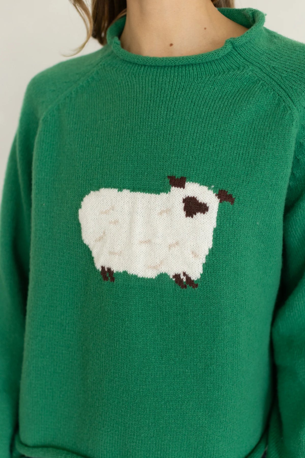 Sheep Sweater, Kelly Green