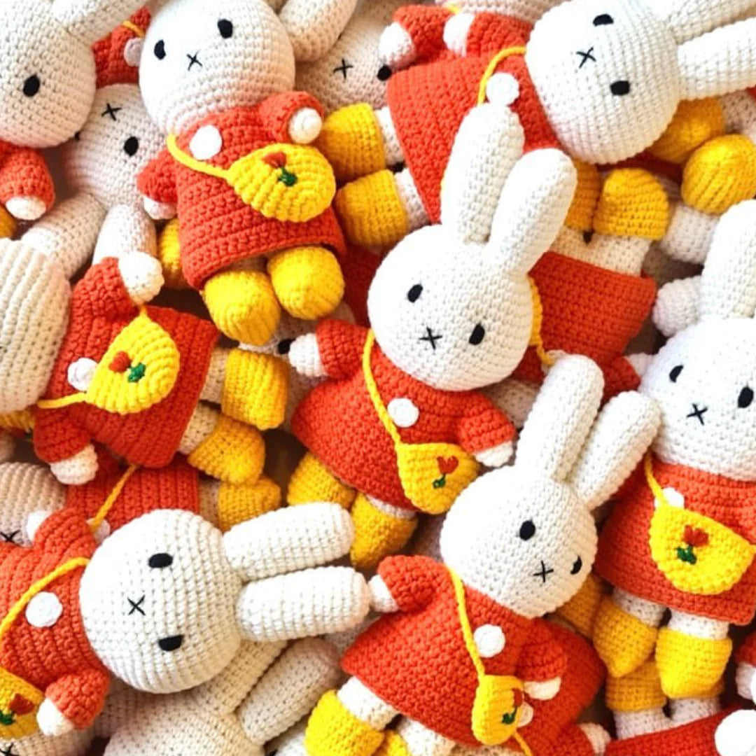Miffy Knit Doll, Tulip Bag