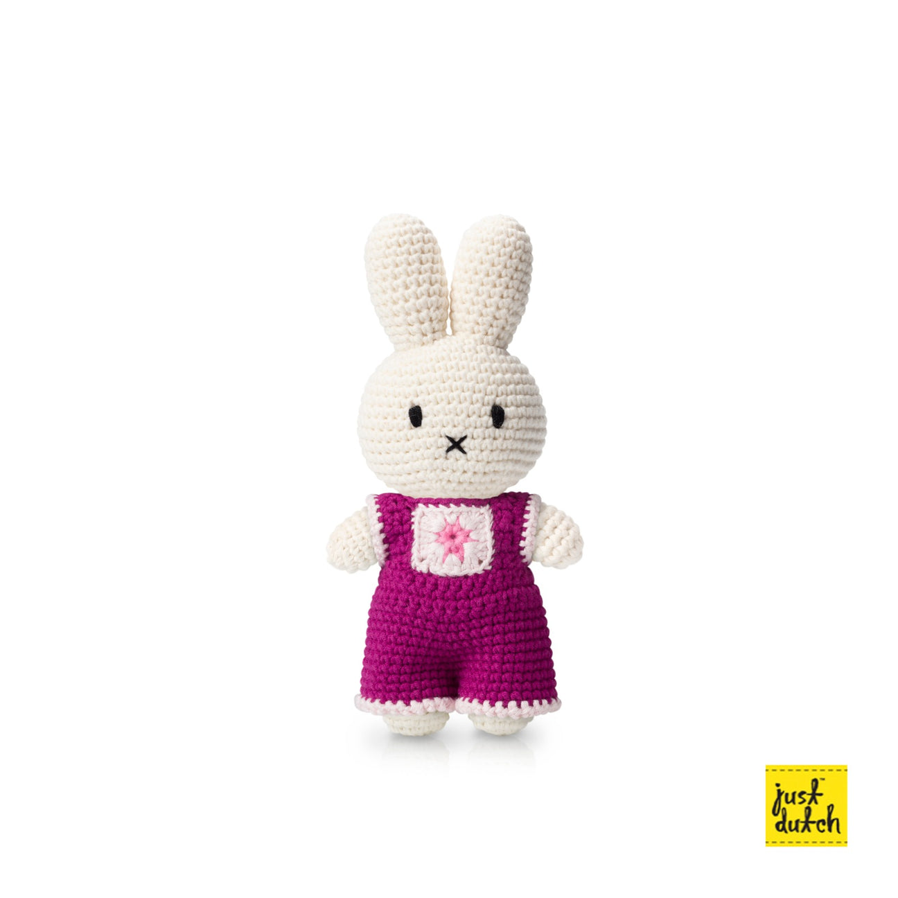 Miffy Knit Doll, Floral Jumpsuit