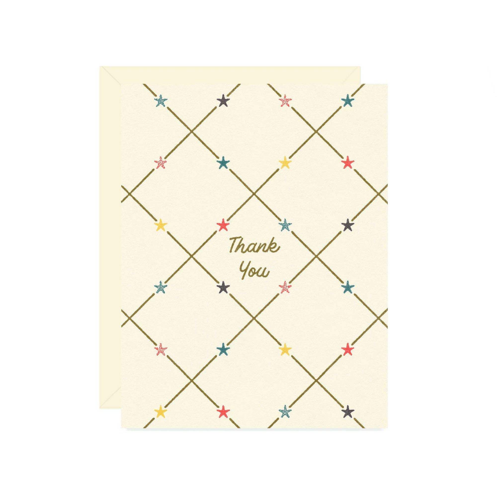 Star Thank You Greeting Card