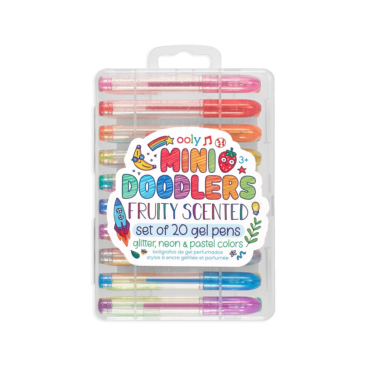 Mini Doodlers Fruity Scented Gel Pens, Set of 20