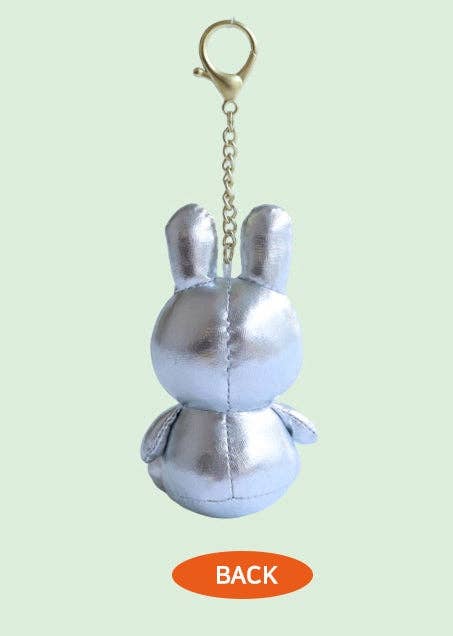 Miffy Plush Keychain, Silver