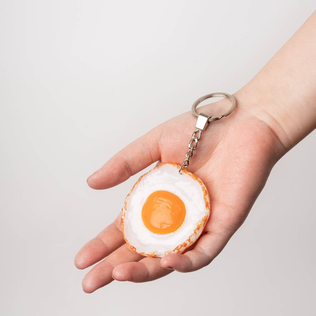 Fried Egg Keychain