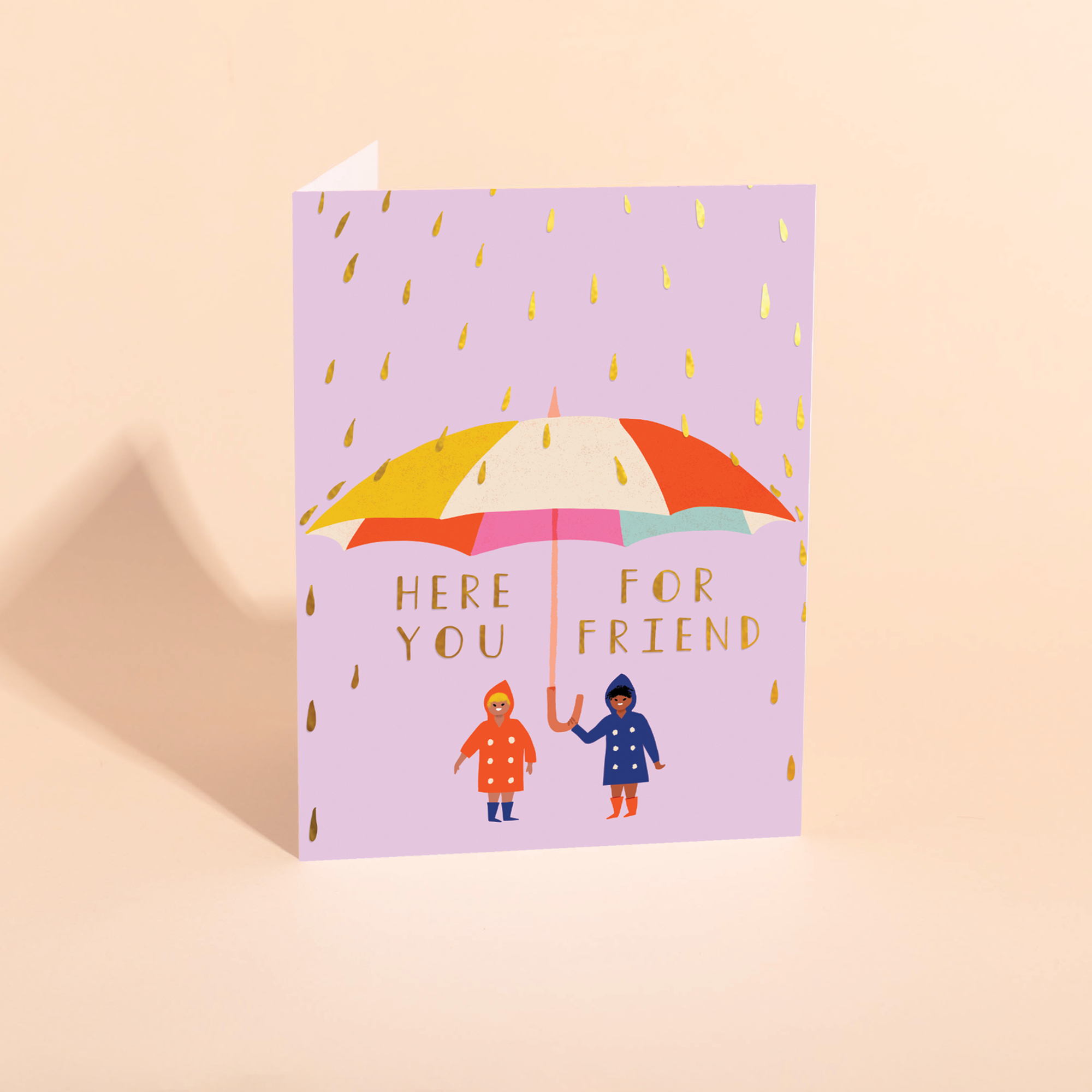 Raindrops Sympathy Card