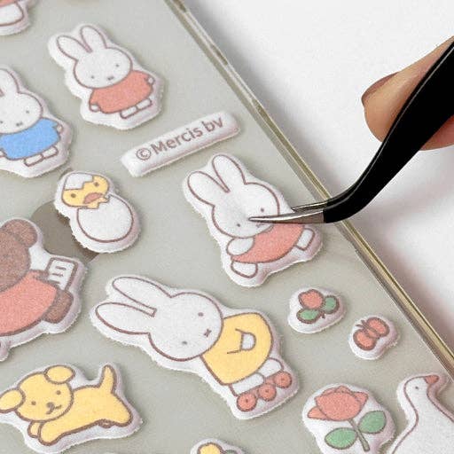 Miffy Puffy Deco Stickers, Matte