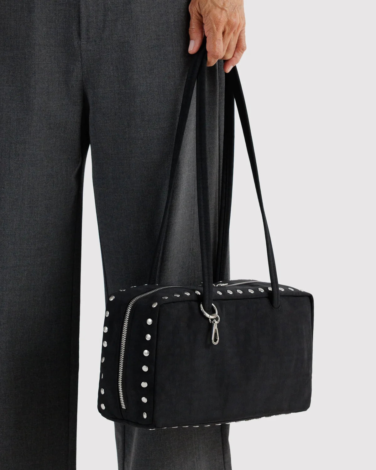 Nylon Bowler Bag, Studs