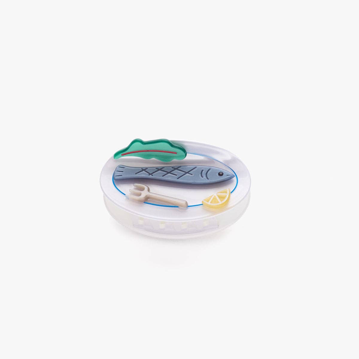 Poisson Sardine Fish Plate Hair Claw