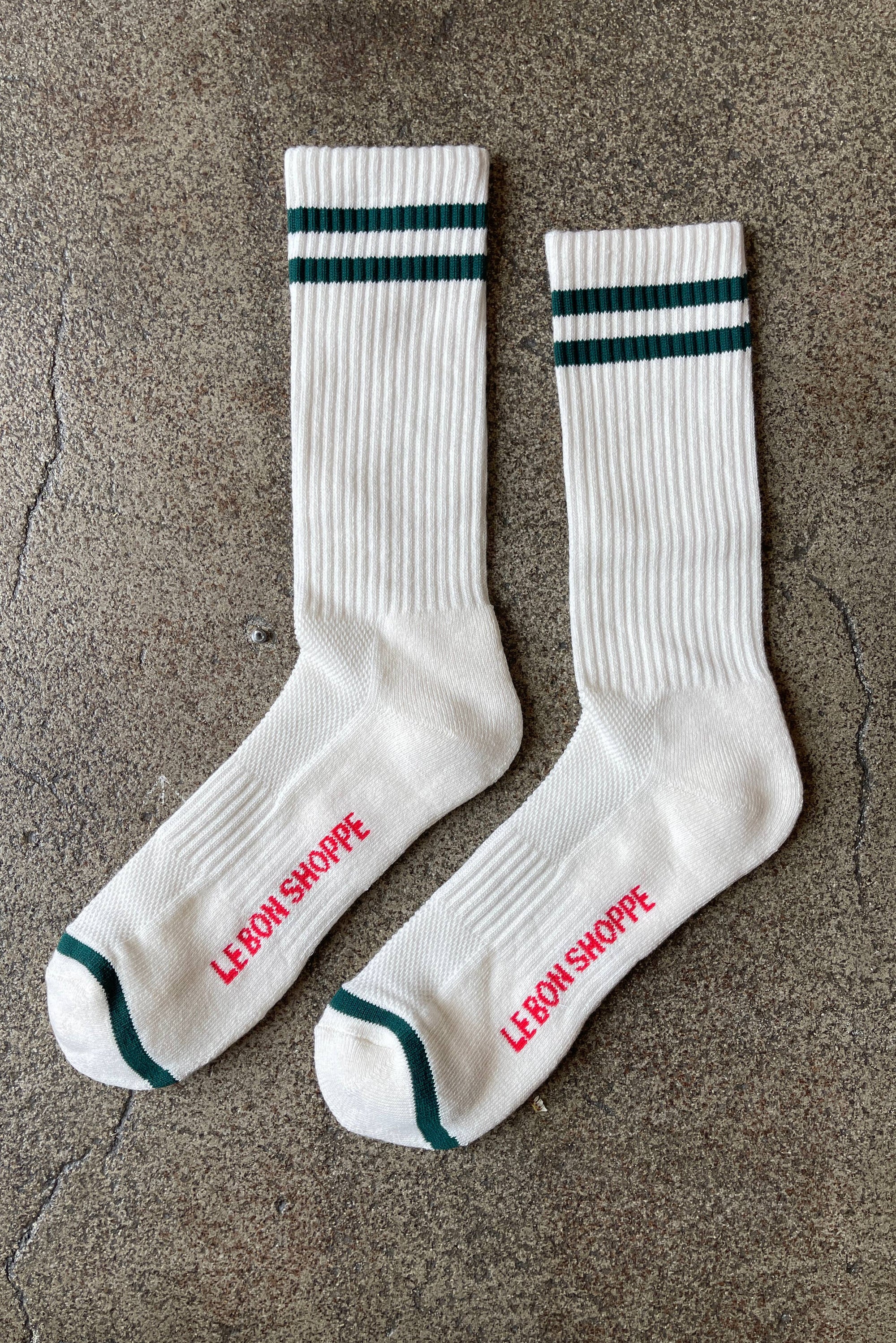 Extended Boyfriend Socks, Parchment