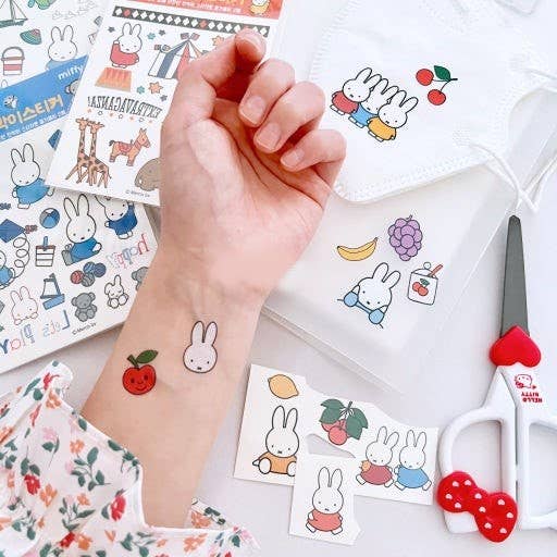 Miffy Temporary Tattoo Sheet