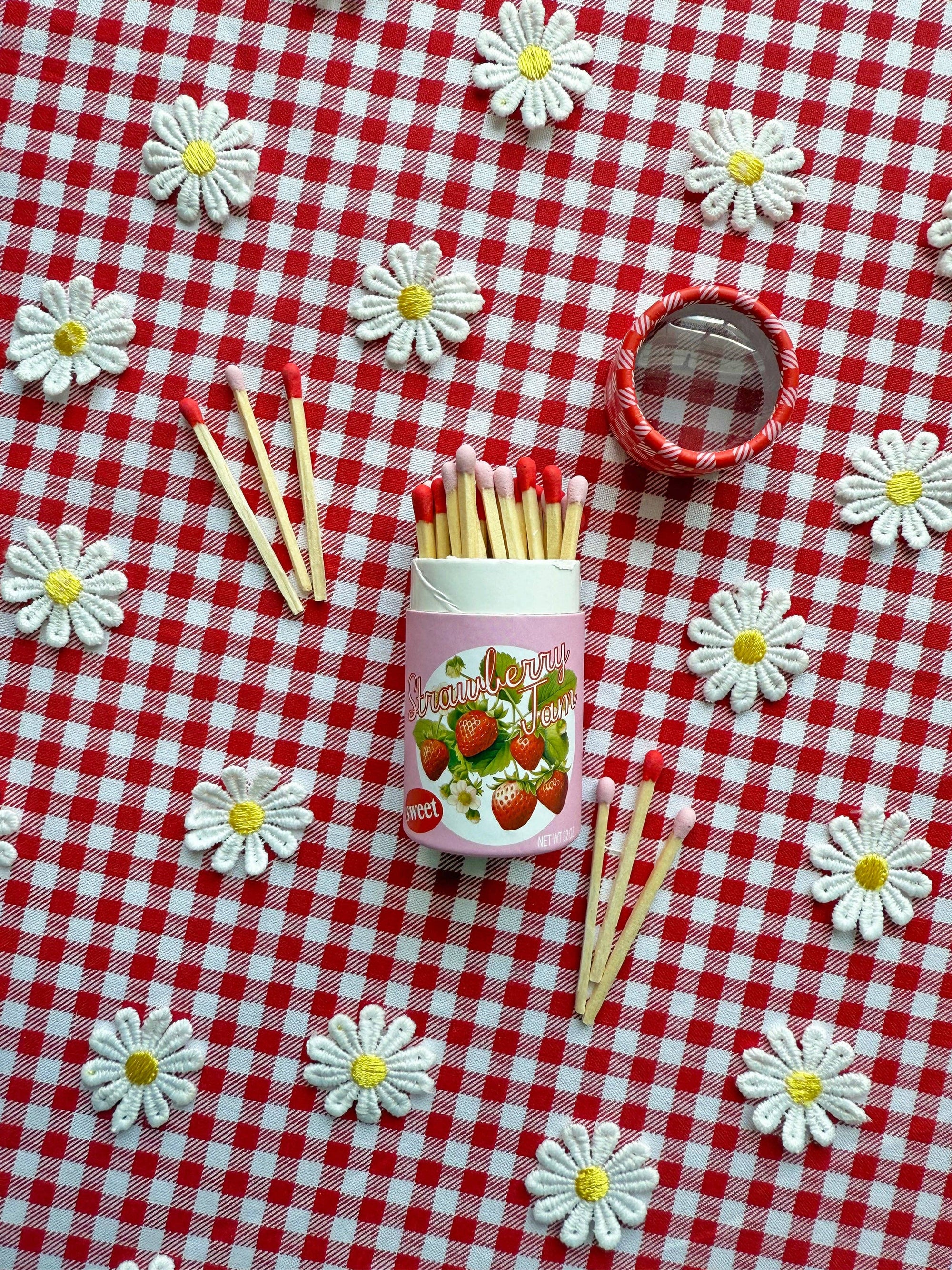 Strawberry Jam Match Jar