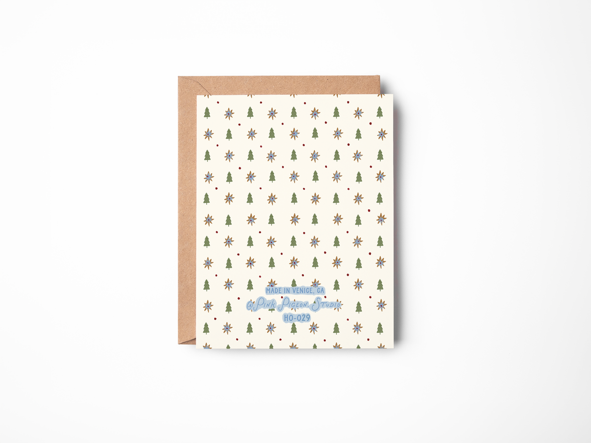Holiday Tree Pattern Card