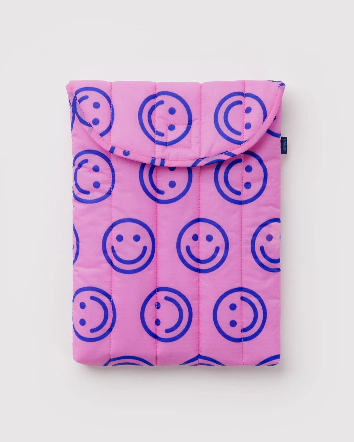 Puffy Laptop Sleeve 13"/14", Pop Pink Happy
