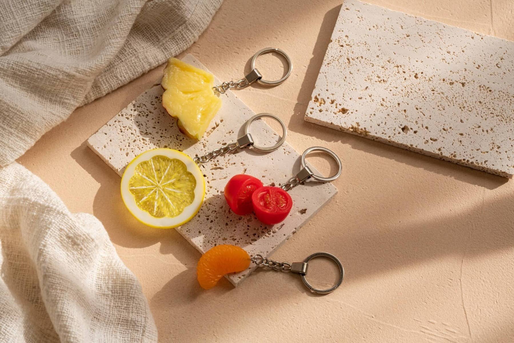 Cherry Tomato Keychain