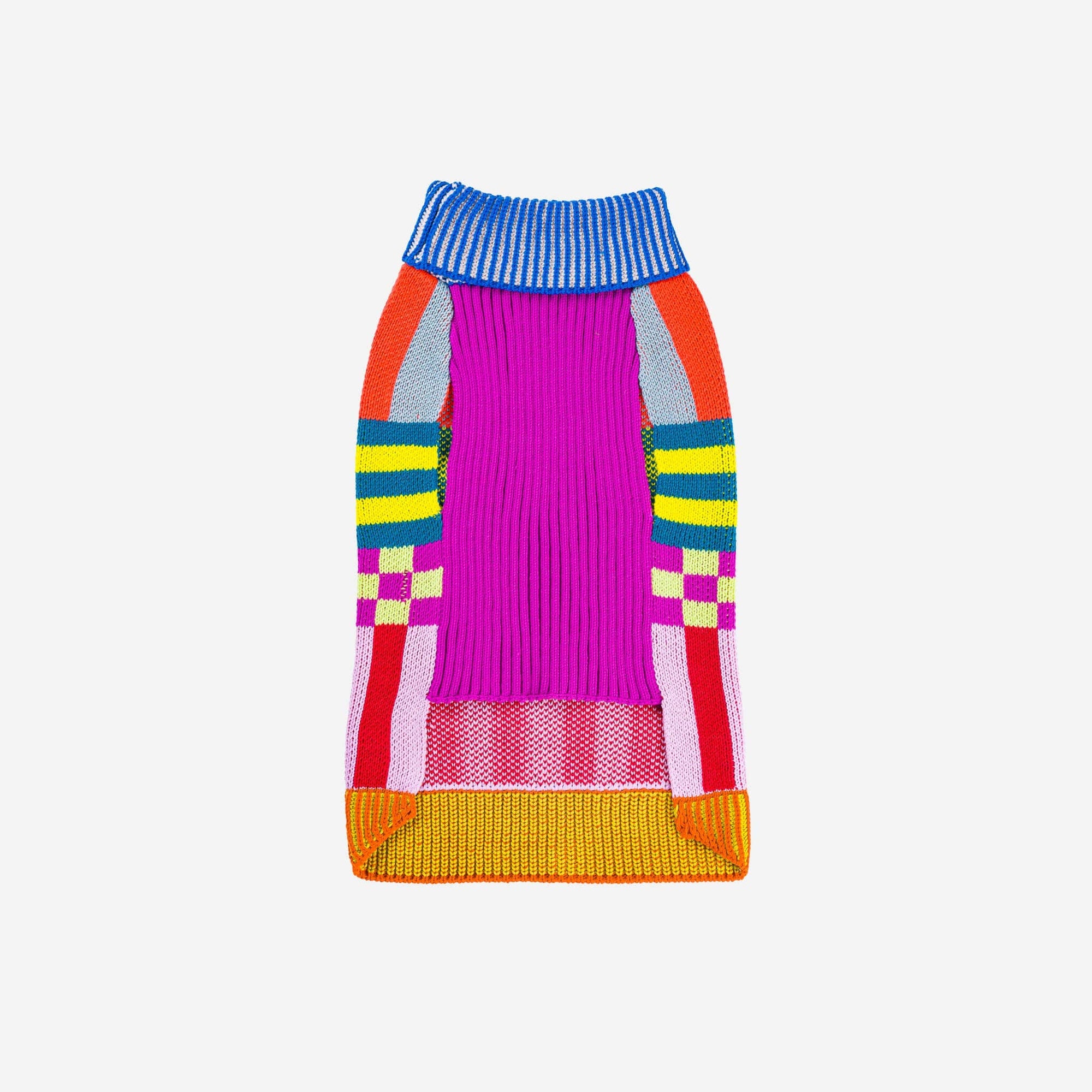 Pattern Patch Dog Sweater, Rainbow / M
