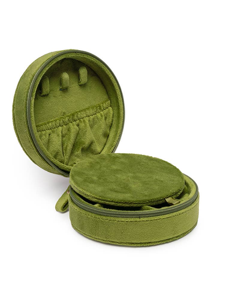 Jewelry Travel Organizer, Olive Martini