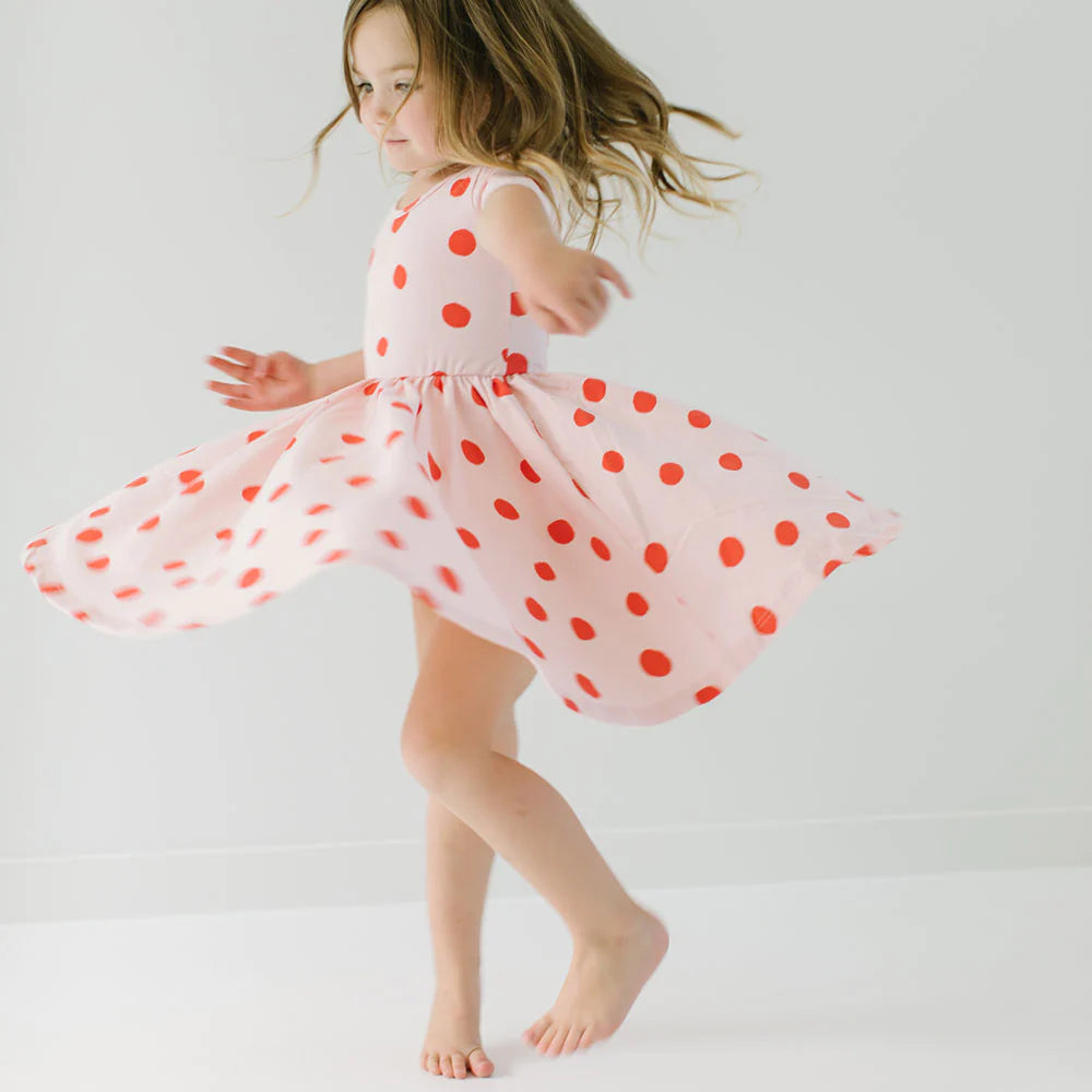 Ballet Dress, Blush Dot