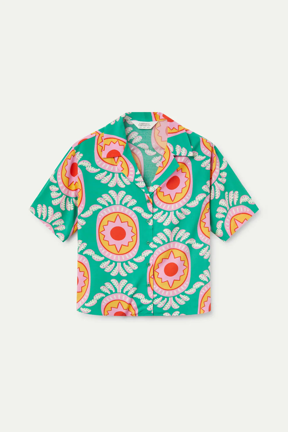 Short Sleeve Button Up, Aqua