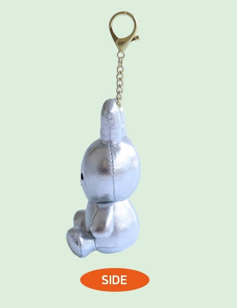 Miffy Plush Keychain, Silver