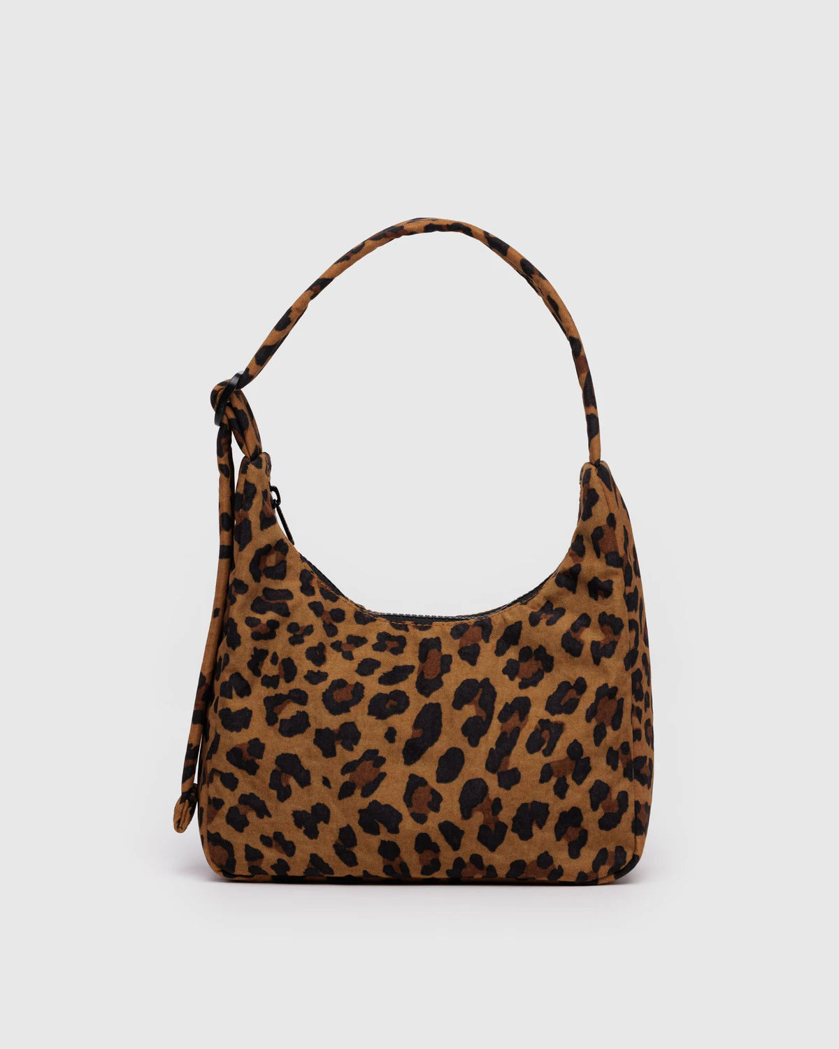 Mini Nylon Shoulder Bag, Leopard