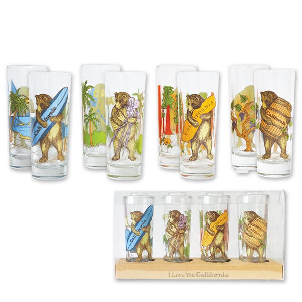 California Bear, Set of 4 Shooters