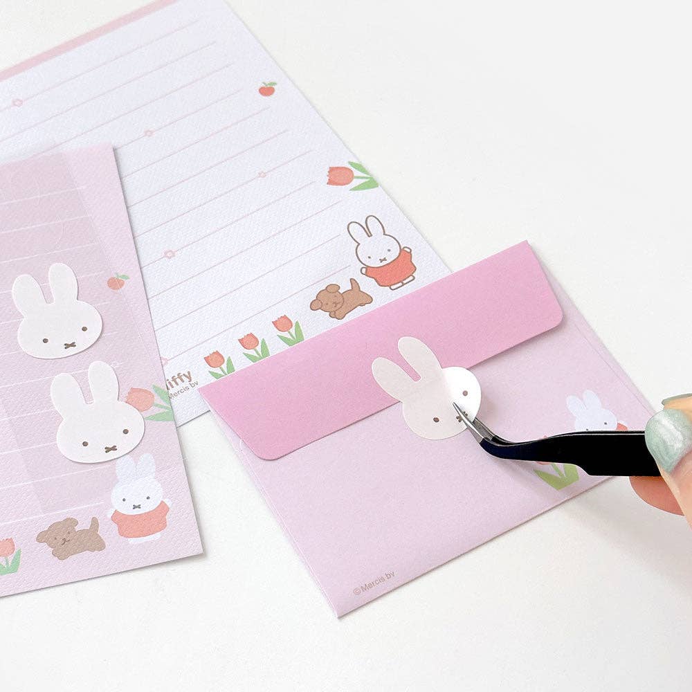 Miffy & Boris Tulip Garden Letter Set with Stickers