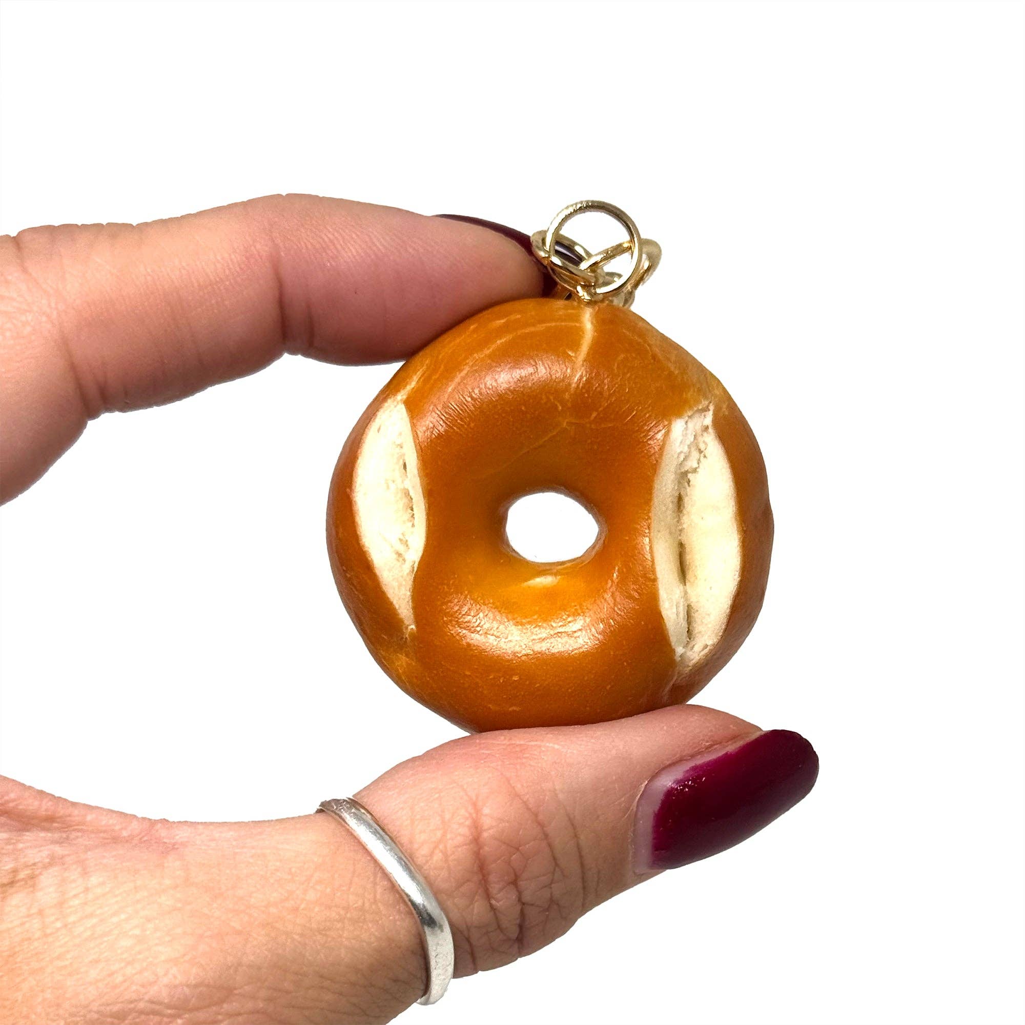 Bagel Keychain
