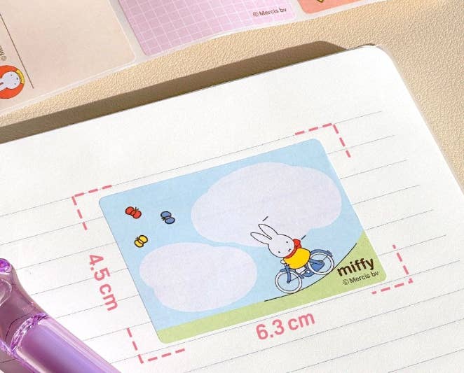 Miffy Pull-Out Sticky Memo Notes, 120 Sheets
