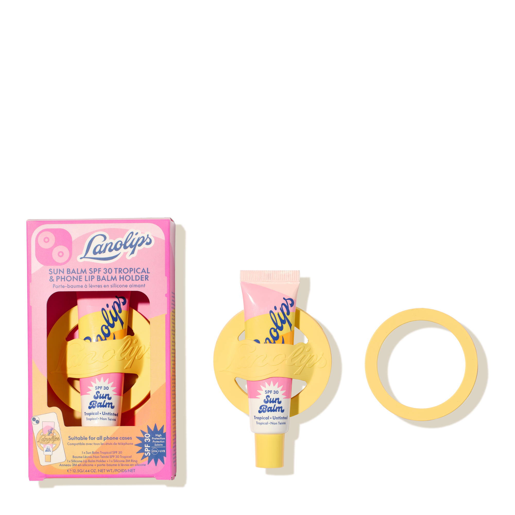 Sun Balm SPF 30 Tropical  & Phone Lip Balm Holder