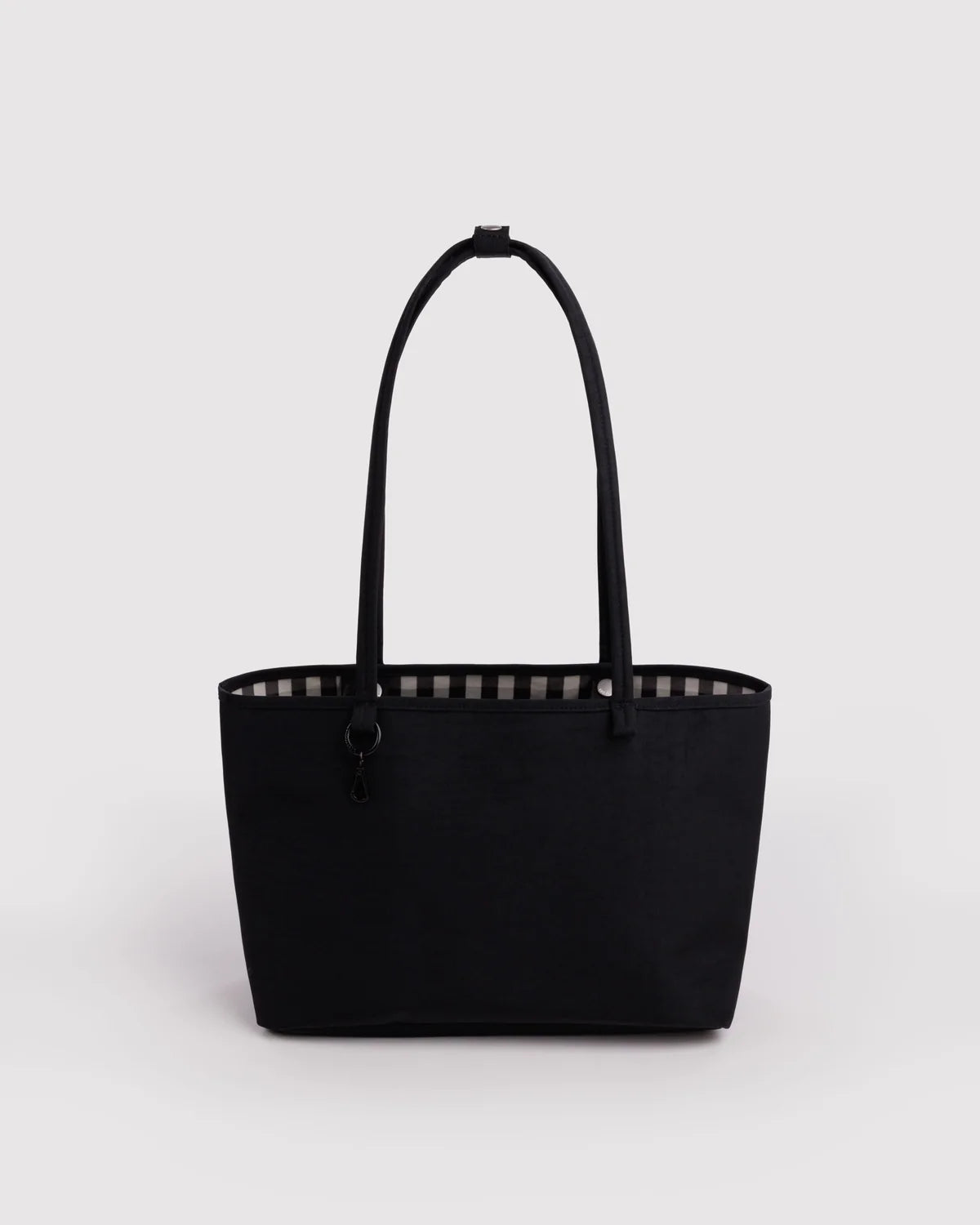 Medium Nylon Reversible Tote, Black Mix