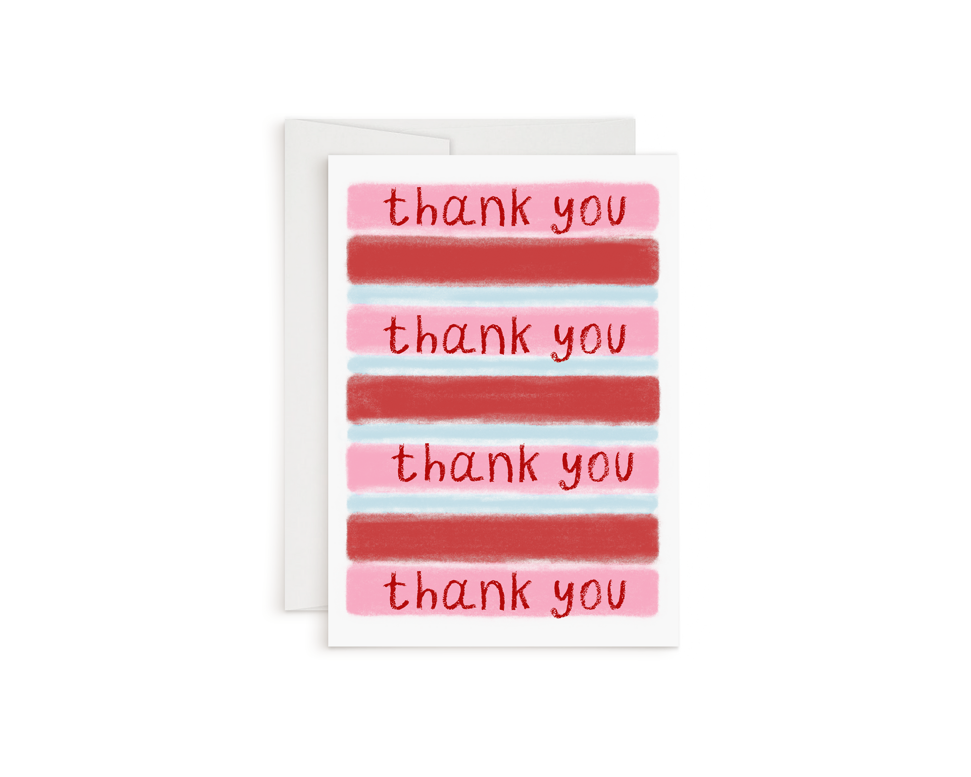 Striped Thank You Card