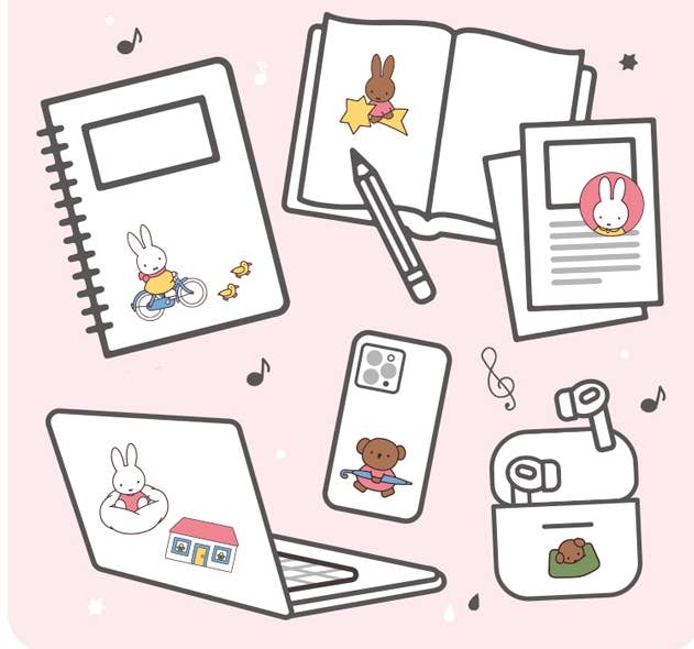 Miffy 3D Crystal Deco Stickers