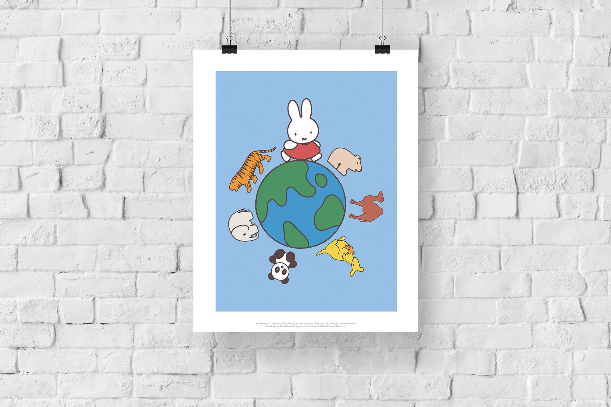 Miffy & Animals Round The World Art Print