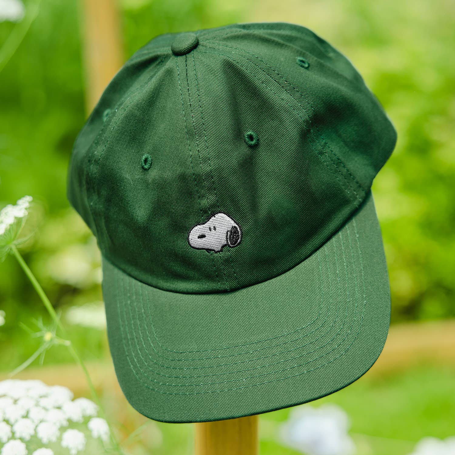 Snoopy Embroidered Dad Hat, Forest