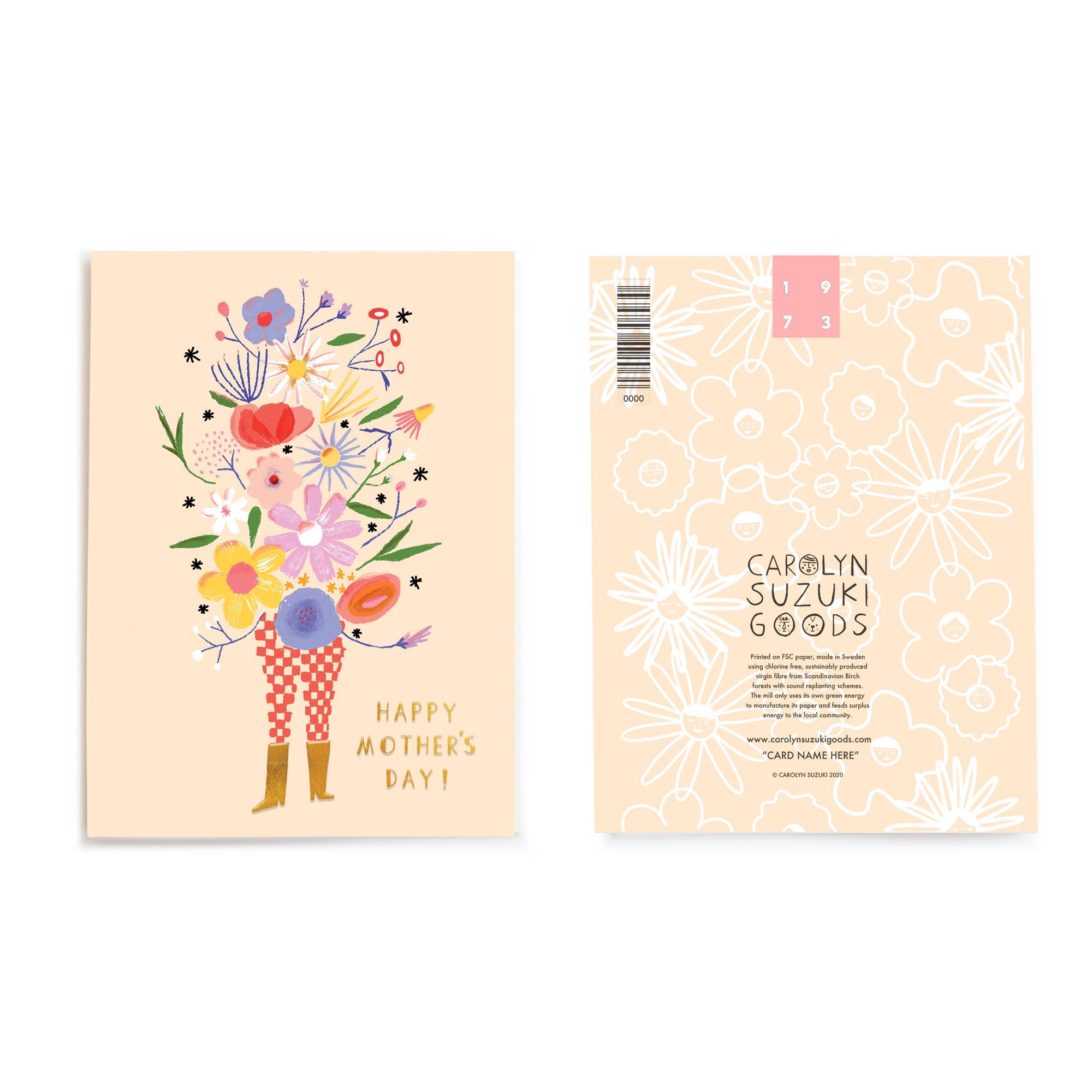 Flower Tower Mother's Day Card