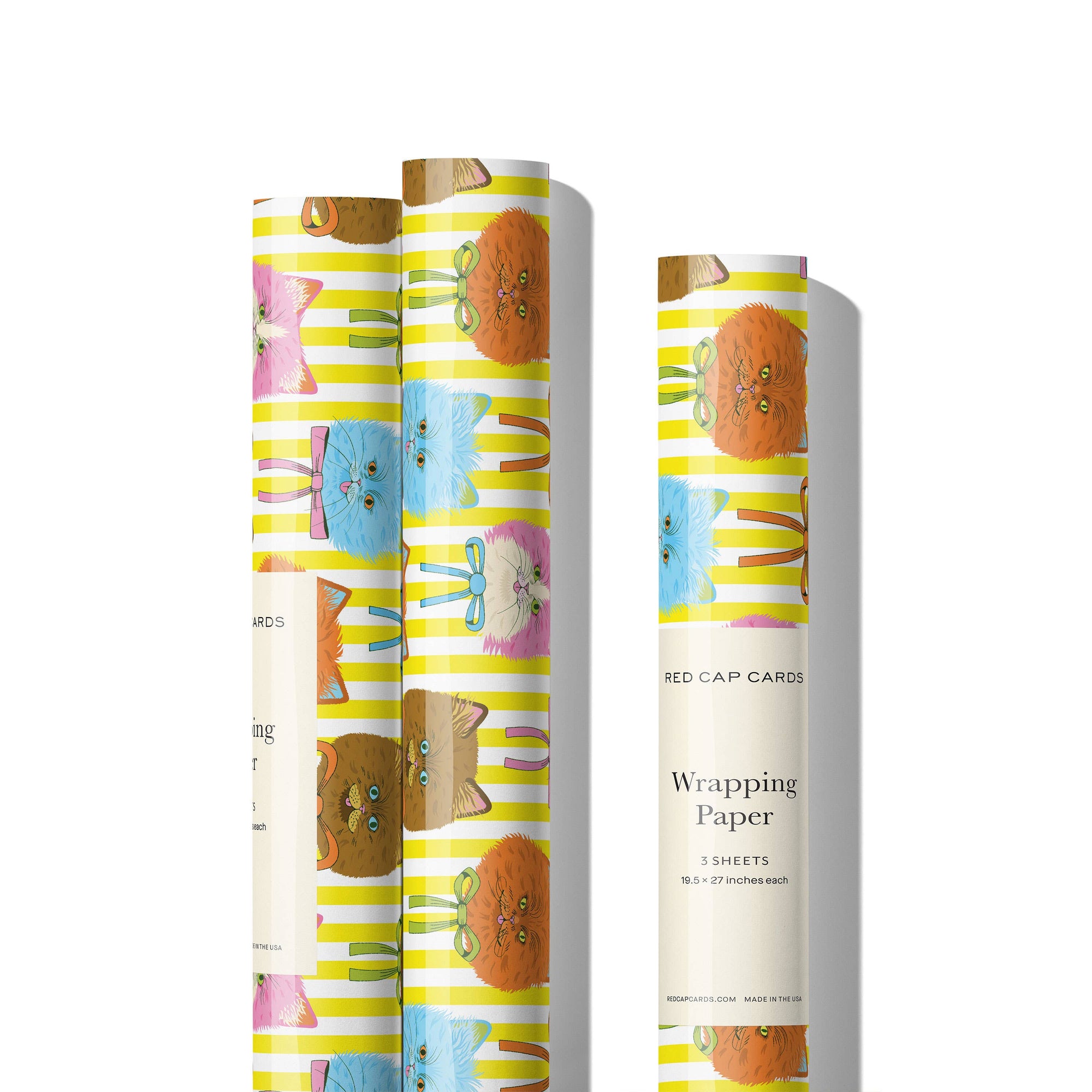 Très Magnifique Rolled Gift Wrap, 3 Sheets