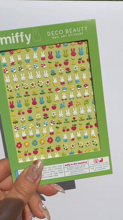 Nail Art Sticker, Miffy in the Meadow