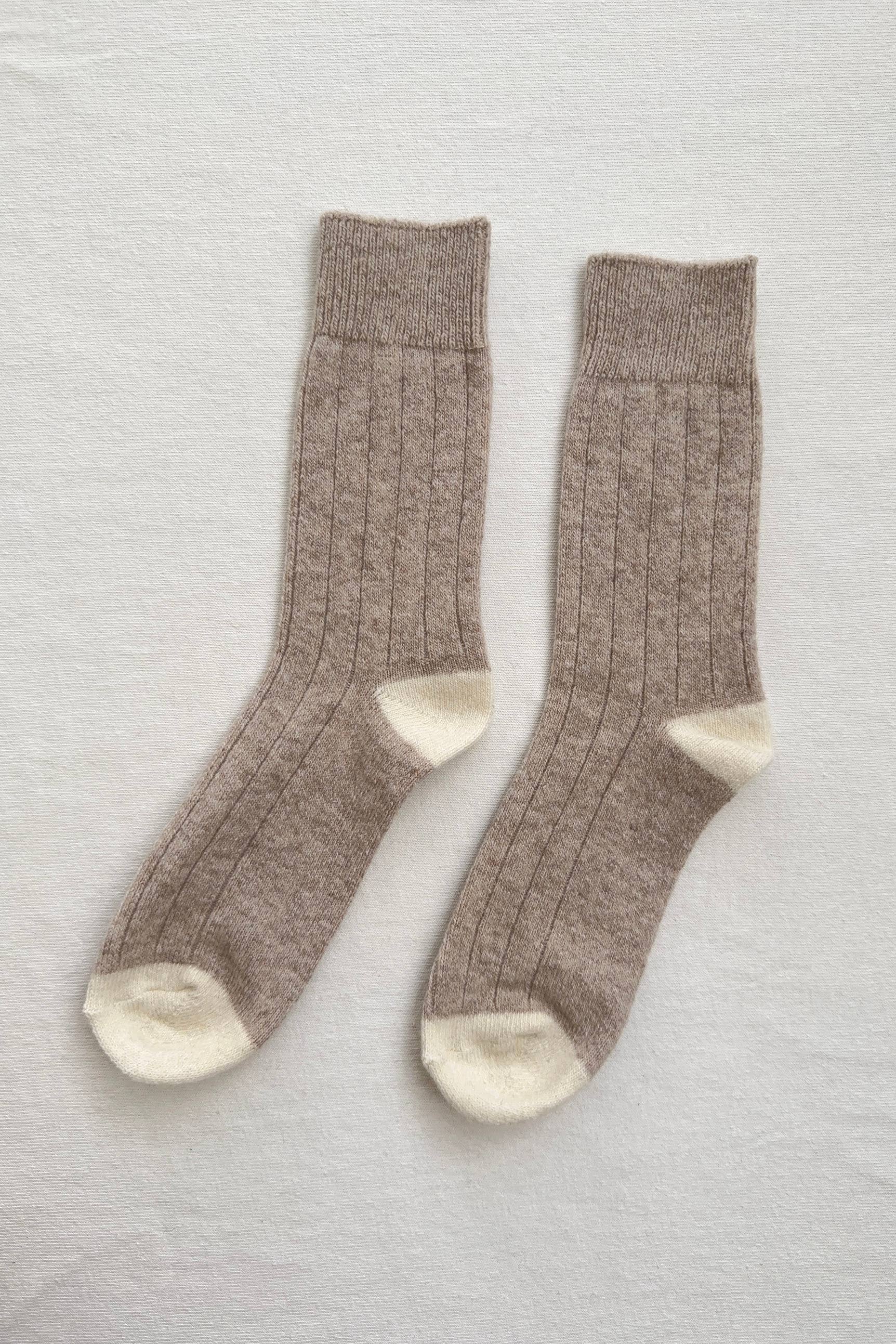 Classic Cashmere Socks, Grey Melange